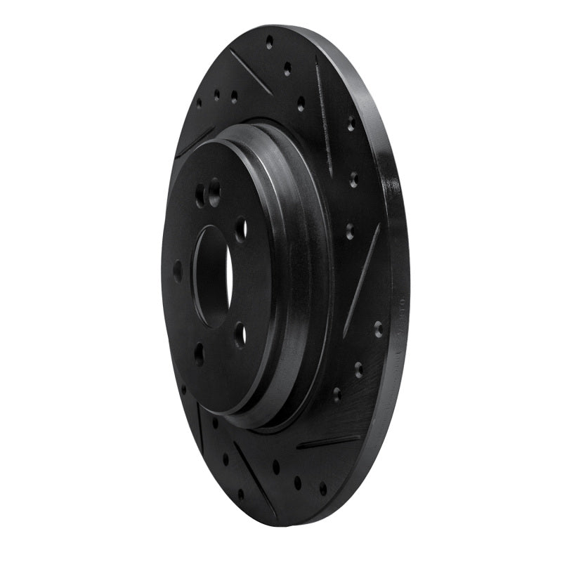 R1 00-05 Mercedes-Benz ML500 (USA/Canada) Rear Right Drilled & Slotted Black Brake Rotor