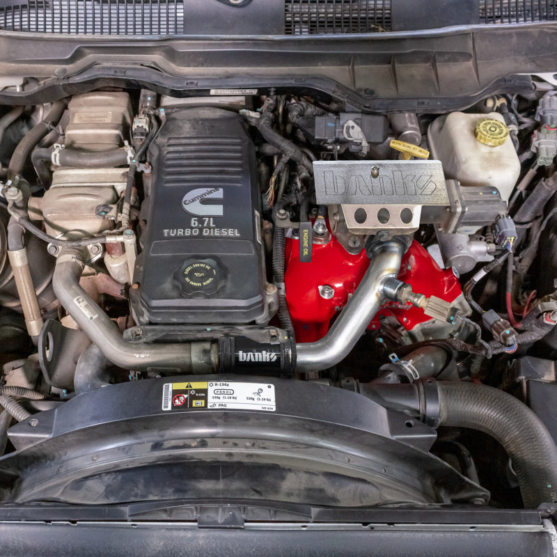 Banks Power 13-18 Dodge RAM 6.7L Monster-Ram Intake System W/Fuel Line-Chassis Cab Red