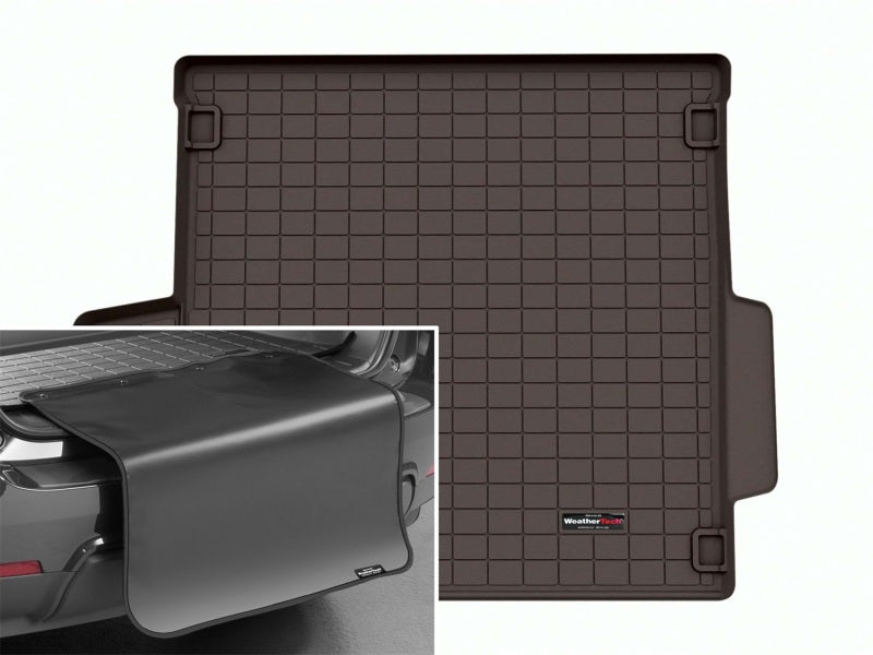 WeatherTech 22-23 Land Rover Range Rover 5 Psgr/Std Wheelbase Cargo Liner w/Bumper Protector - Cocoa