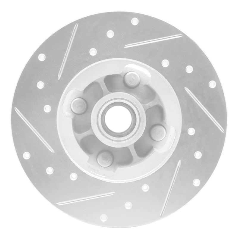 R1 1978-1987 Chevrolet CHEVETTE Front Right Drilled & Slotted Silver Brake Rotor