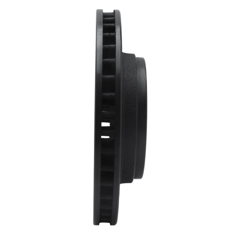 R1 74-81 Dodge W100 Front Right Drilled & Slotted Black Brake Rotor