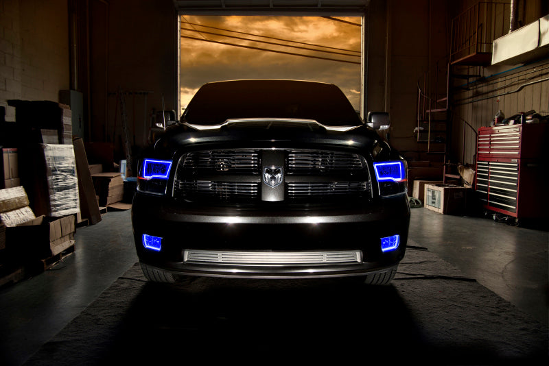 Oracle Lighting 09-18 RAM 1500 Sport Halo Headlights - Blk Housing w/No Controller