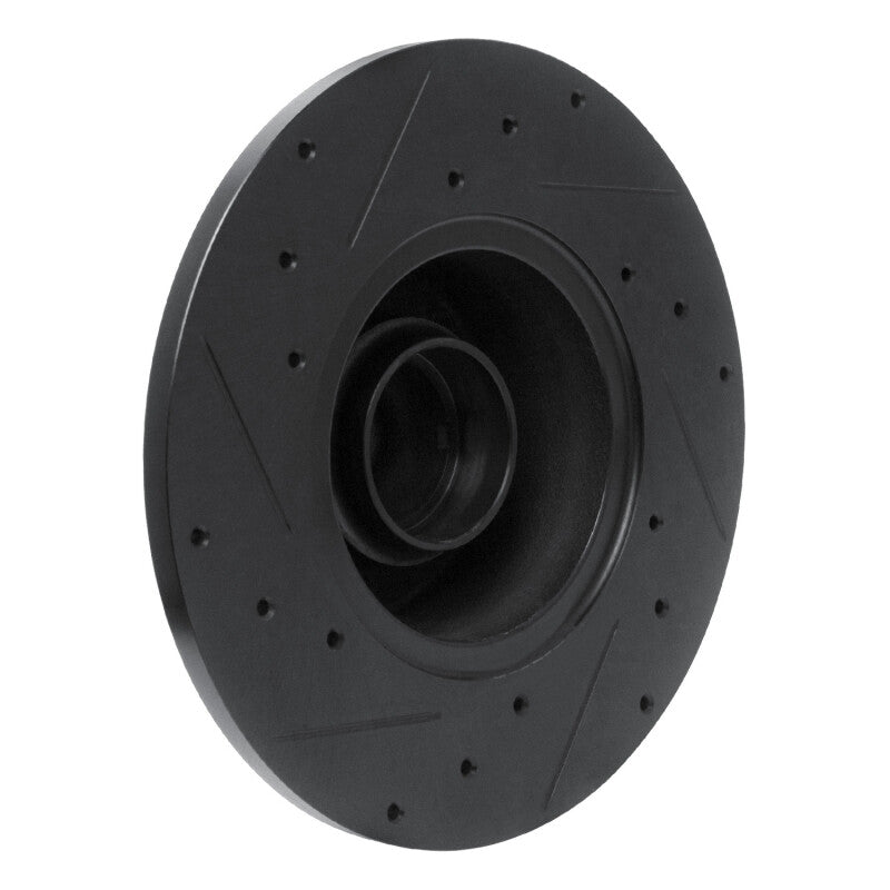 R1 79-85 Volkswagen Type 2 Front Right Drilled & Slotted Black Brake Rotor