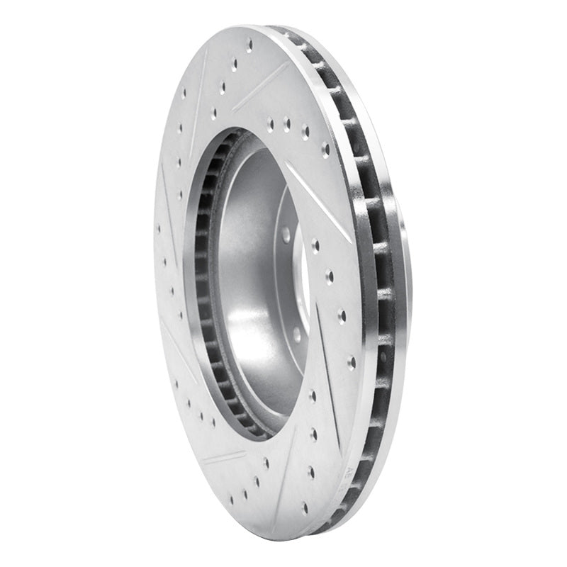 R1 91-98 Toyota 4Runner Front Right Drilled & Slotted Silver Brake Rotor