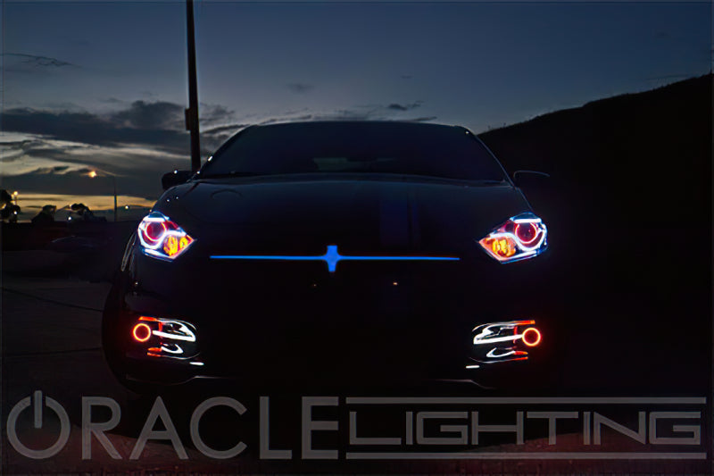Oracle 13-16 Dodge Dart Surface Mount LED Projector Fog Light Halo Kit - Blue