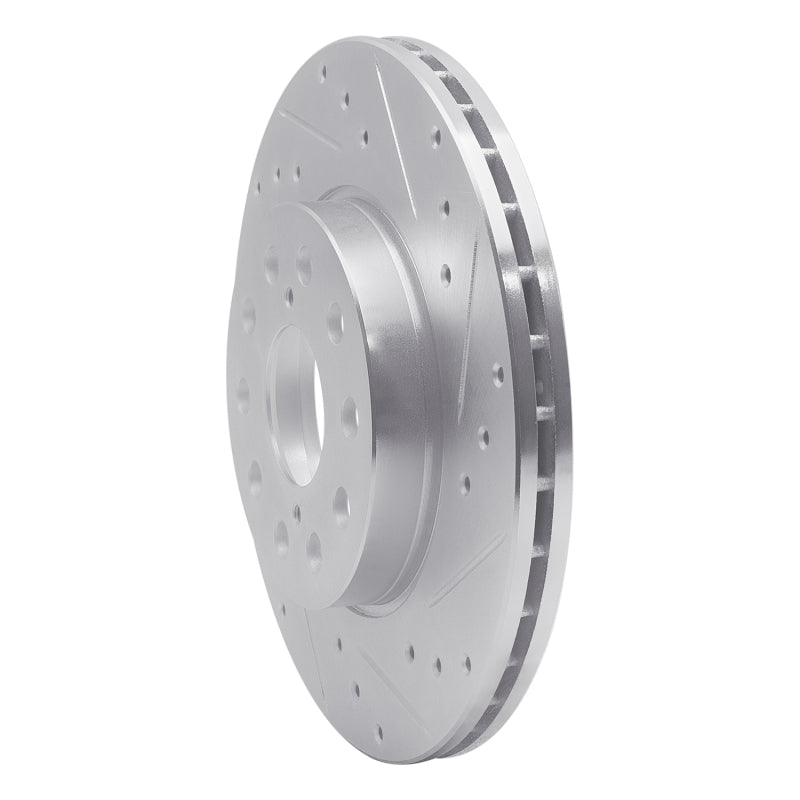 R1 92-95 Toyota MR2 Rear Right Drilled & Slotted Silver Brake Rotor
