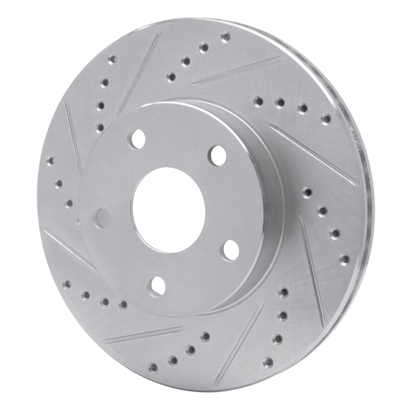 R1 91-97 Toyota Previa Front Left Drilled & Slotted Silver Brake Rotor