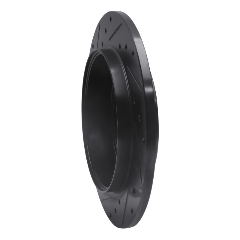 R1 05-08 Ford Escape Rear Right Drilled & Slotted Black Brake Rotor