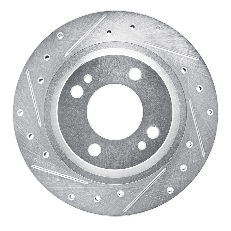 R1 16-25 Dodge Attitude (Mexico) Front Left Drilled & Slotted Silver Brake Rotor