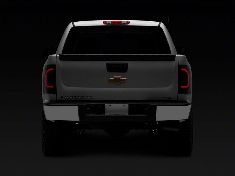 Raxiom 07-14 Chevrolet Silverado 1500 Axial Series LED Tail Lights- Black Housing (Smoked Lens)