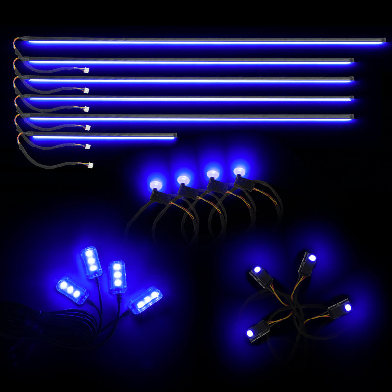 Oracle Lighting Dynamic Colorshift 18 Piece Universal Full LED Interior Dash Board Kit