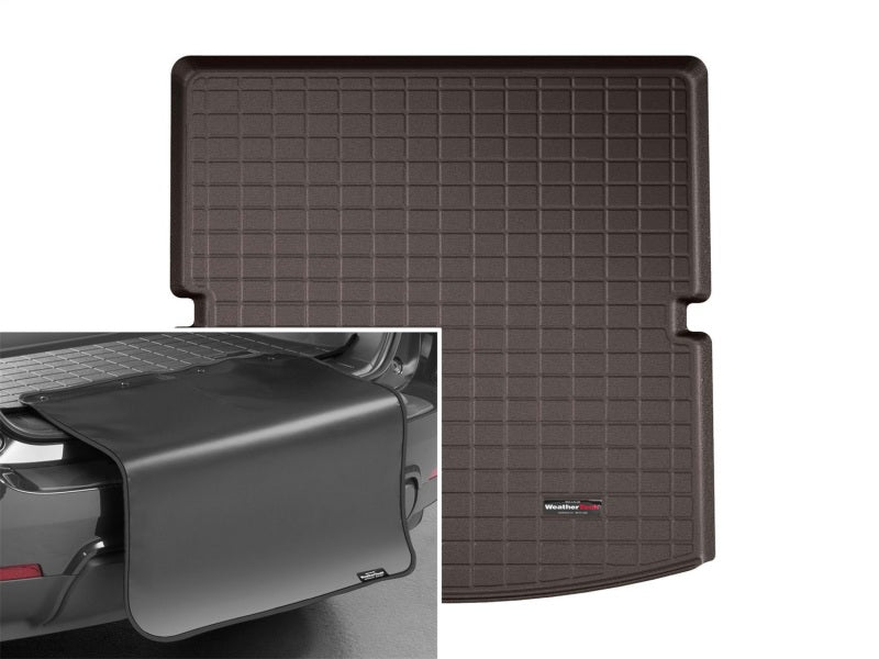 WeatherTech 2020+ Cadillac XT6 Behind 2nd Row Cargo Liner w/Bumper Protector - Cocoa