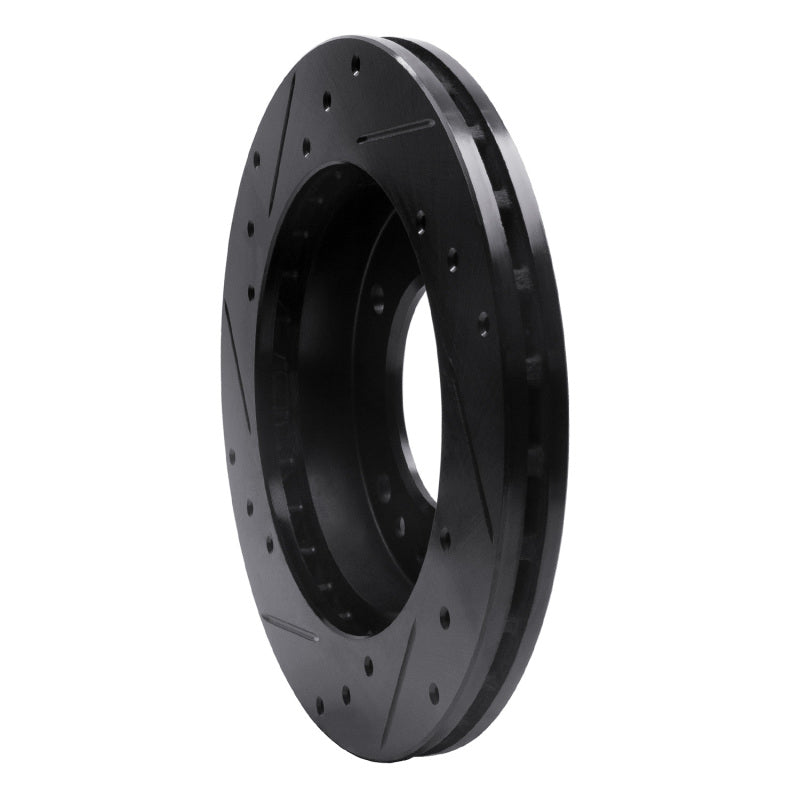 R1 95-02 Kia Sportage (USA/Canada) Front Right Drilled & Slotted Black Brake Rotor
