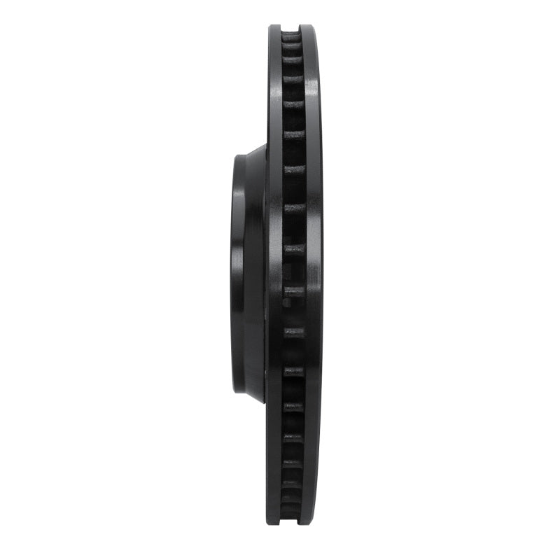 R1 09-15 Toyota Venza Front Right Drilled & Slotted Black Brake Rotor