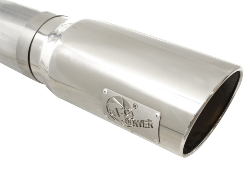 aFe MACH Force XP Exhaust 5in DPF-Polished, GM Diesel Trucks 07.5-10 V8-6.6L 9(td) LMM