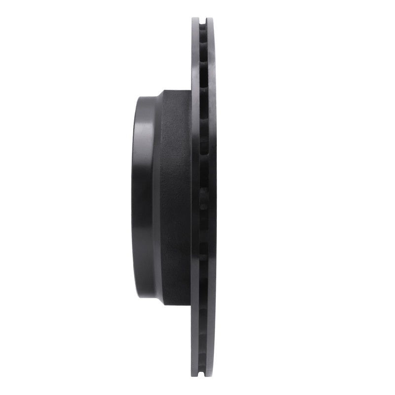 R1 10-12 Land Rover Range Rover Rear Left Drilled & Slotted Black Brake Rotor