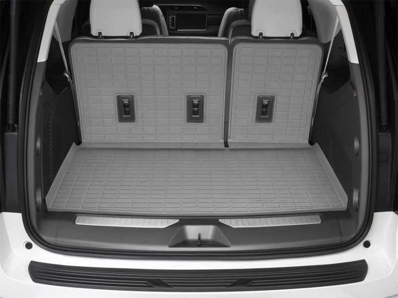 WeatherTech 20-25 Hyundai Telluride Behind Seating w/Bumper Protector SeatBack Cargo Liner - Grey