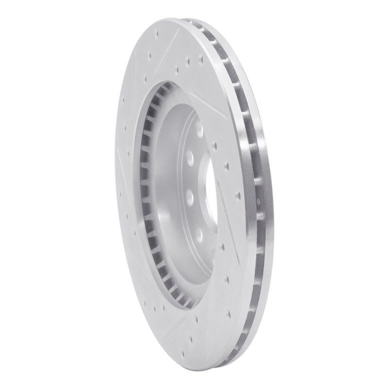R1 92-95 Toyota MR2 Rear Right Drilled & Slotted Silver Brake Rotor