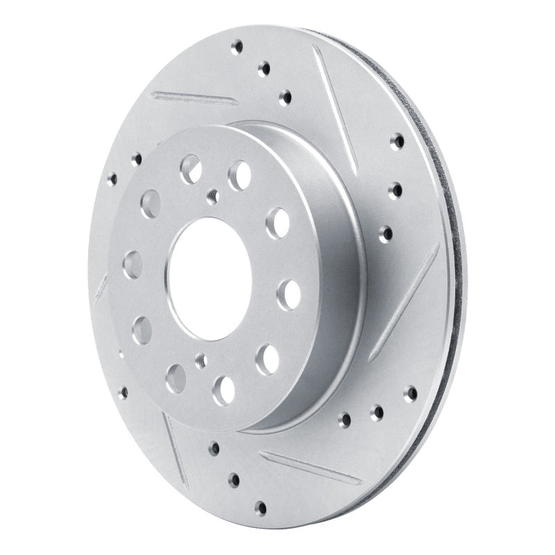 R1 91-95 Toyota MR2 Rear Right Drilled & Slotted Silver Brake Rotor