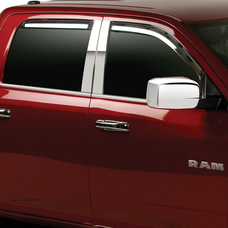 Putco 19-20 Ram 1500 - Crew Cab (Set of 4) Element Chrome Window Visors