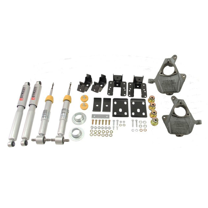 Belltech LOWERING KIT 14 Chev/GM Silverado/Sierra All Cabs 2WD 3in to 4in Front/7in Rear with Shocks