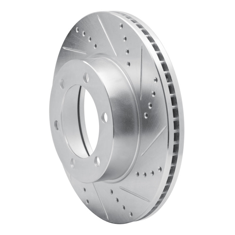 R1 00-07 Toyota SEQUOIA Front Right Drilled & Slotted Silver Brake Rotor