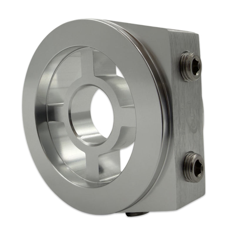 BLOX Racing Oil Filter Block Adapter Silver / For Oil Pressure / Oil Temperature