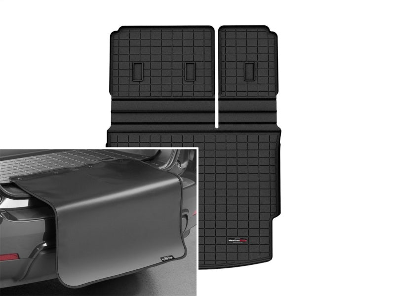 WeatherTech 21-23 Nissan Rogue Cargo With Bumper Protector - Black