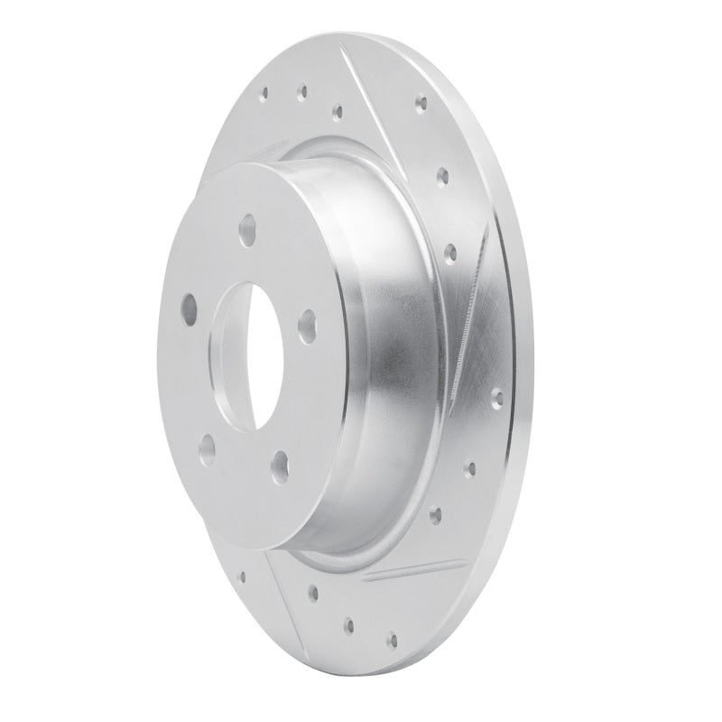 R1 88-95 Chrysler Imperial Rear Right Drilled & Slotted Silver Brake Rotor