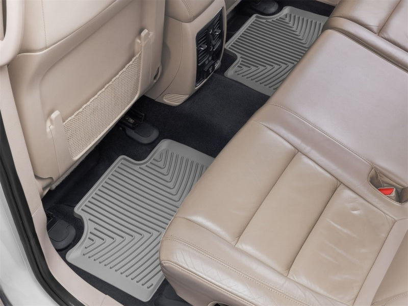 WeatherTech 11-21 Jeep Grand Cherokee Rear Rubber Mats - Grey