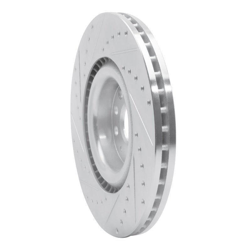 R1 06-13 Audi S3 (Mexico) Front Right Drilled & Slotted Silver Brake Rotor