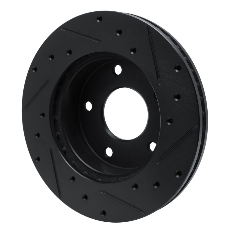 R1 82-88 Chevrolet Camaro Rear Left Drilled & Slotted Black Brake Rotor
