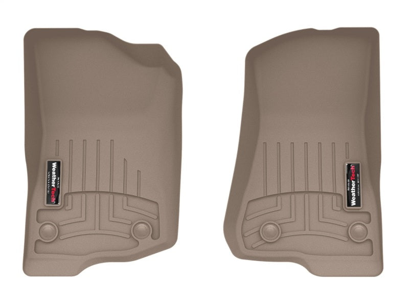 WeatherTech 2018+ Jeep Wrangler Unlimited Front FloorLiner - Tan