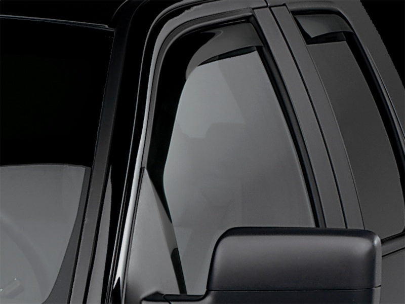 WeatherTech 04-14 Ford F-150 SuperCrew Front Side Window Deflectors - Dark Tint