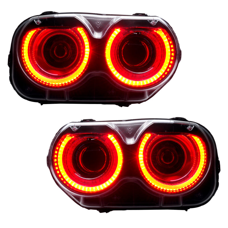 Oracle 15-23 Dodge Challenger LED Headlight Halo Kit - Red