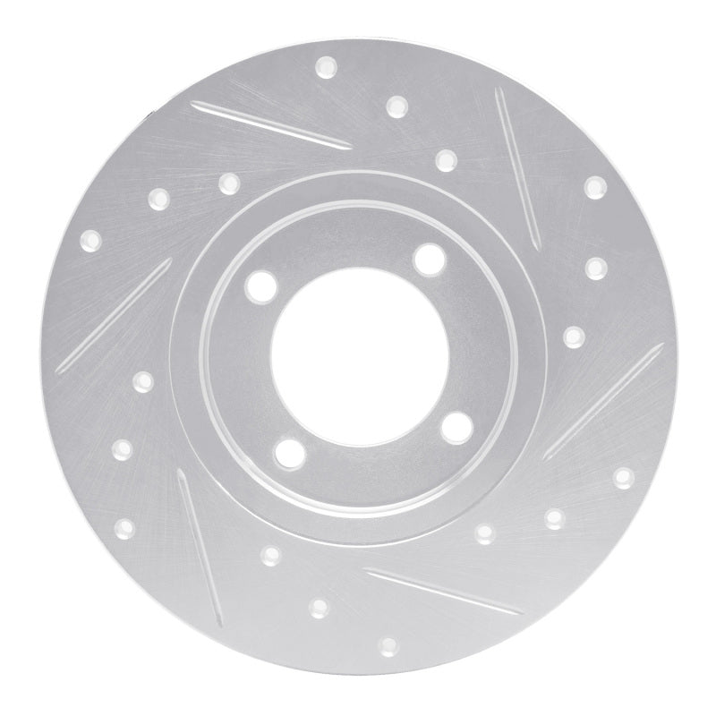 R1 70-79 Toyota Carina Front Left Drilled & Slotted Silver Brake Rotor