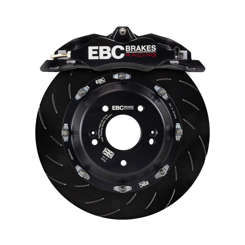 EBC Racing 12-19 BMW 3-Series (F30/F31/F34) Black Apollo-4 Calipers 330mm Rotors Front Big Brake Kit