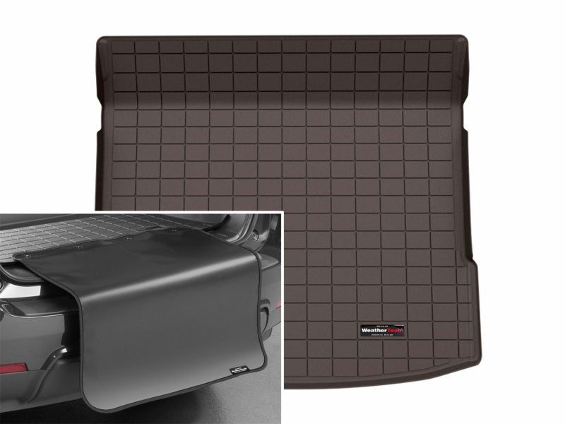 WeatherTech 25-25 Audi Q6 e-tron Trunk Cargo Liner w/Bumper Protector - Cocoa
