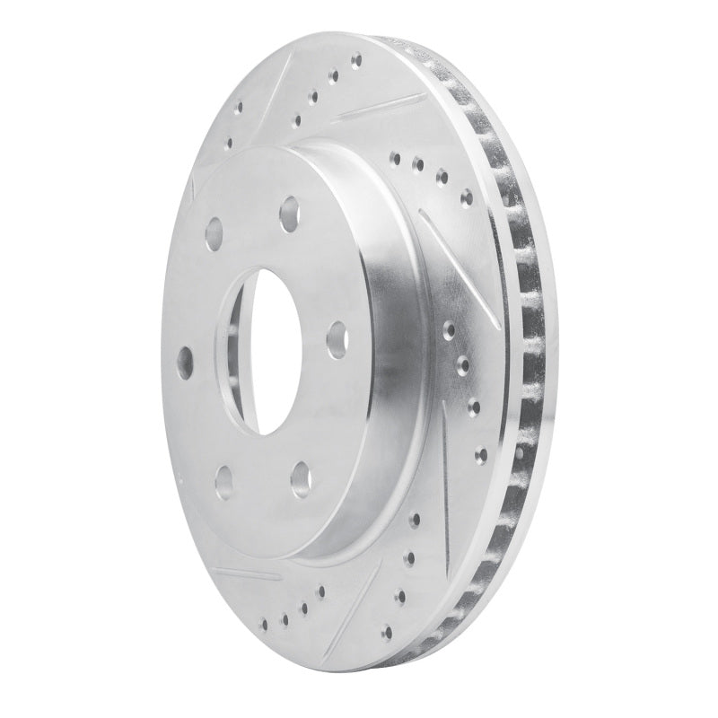 R1 09-15 Toyota Hilux (Mexico) Front Left Drilled & Slotted Silver Brake Rotor