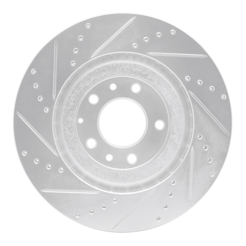 R1 04-11 Mazda RX-8 Front Right Drilled & Slotted Silver Brake Rotor