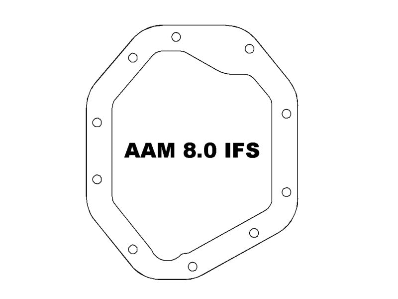aFe 19-25 GM Trucks Front Diff Cover - Black w/ Machined Fins