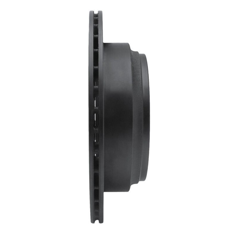 R1 92-04 Acura SLX Rear Right Drilled & Slotted Black Brake Rotor