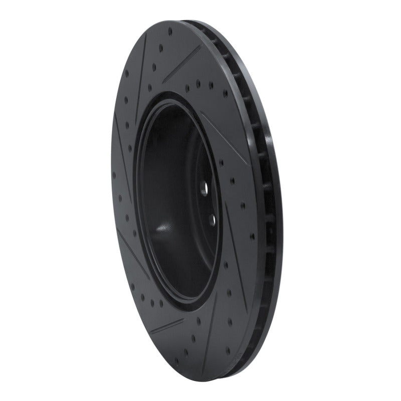 R1 13-21 BMW 428I xDrive Coupe & Convertible Rear Right Drilled & Slotted Black Brake Rotor