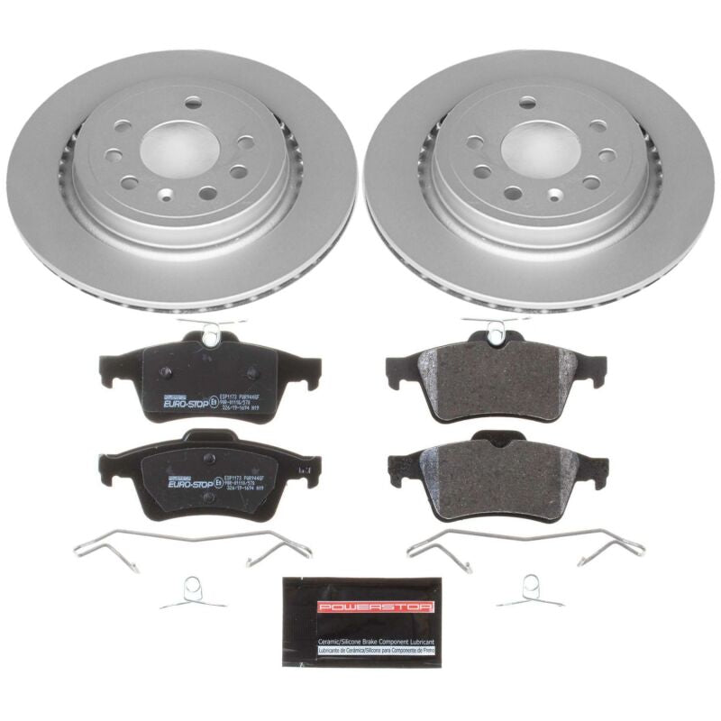 Power Stop 03-11 Saab 9-3 Rear Euro-Stop Brake Kit