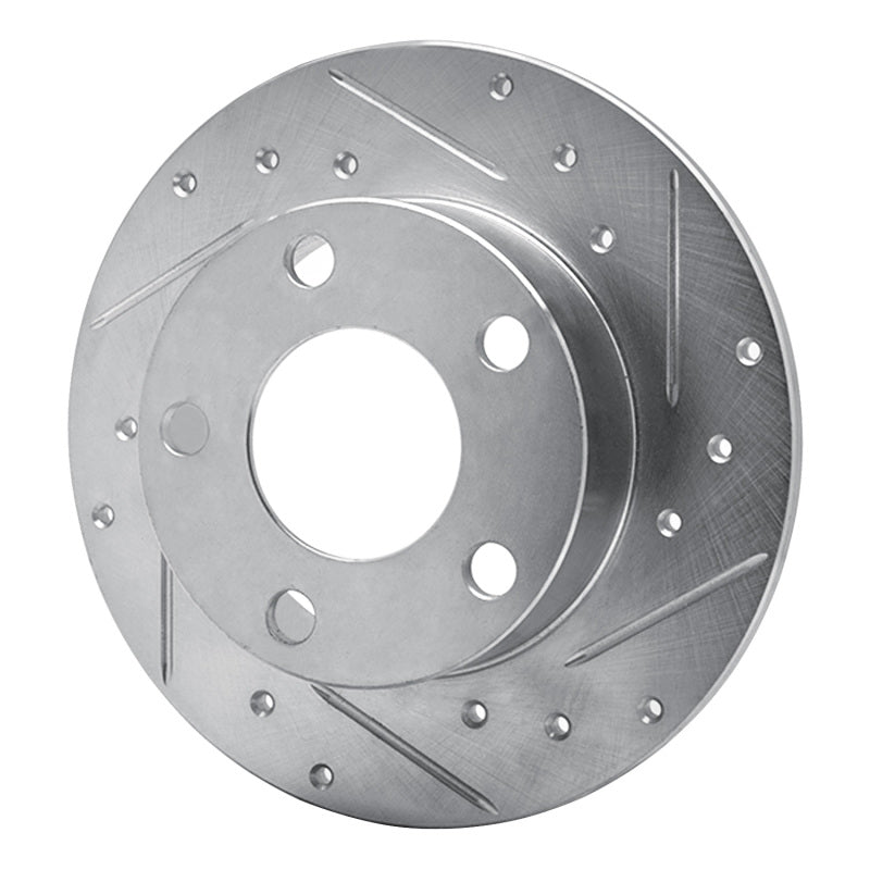 R1 98-01 Audi A6 Quattro Rear Right Drilled & Slotted Silver Brake Rotor