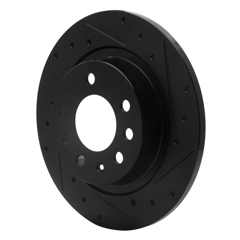 R1 85-92 Chevrolet Camaro Rear Right Drilled & Slotted Black Brake Rotor