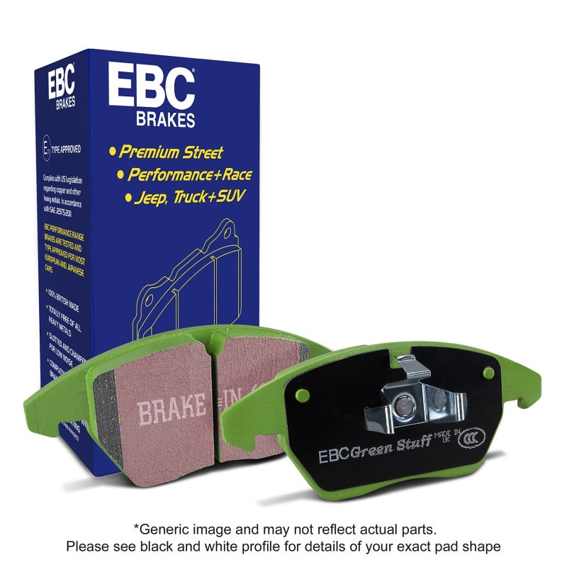 EBC 59-65 Aston Martin DB4 3.7 Convertible Greenstuff Rear Brake Pads