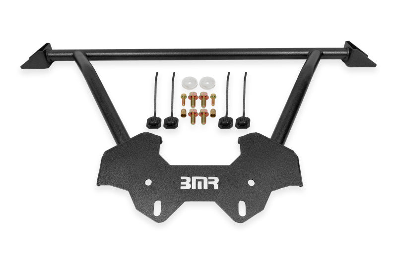 BMR Suspension 64-72 GM A-Body Front Reinforcement Brace - Black Hammertone