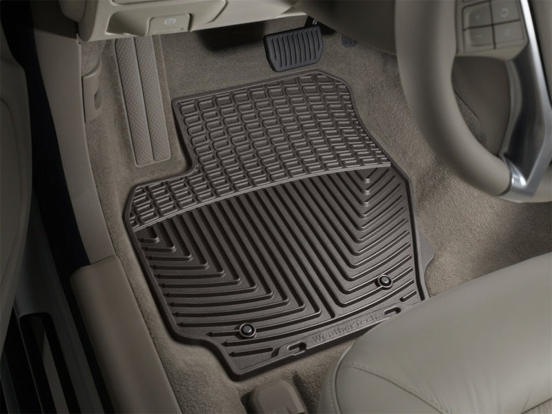 WeatherTech 2007-2014 Volvo S80 Front Rubber Mats - Cocoa