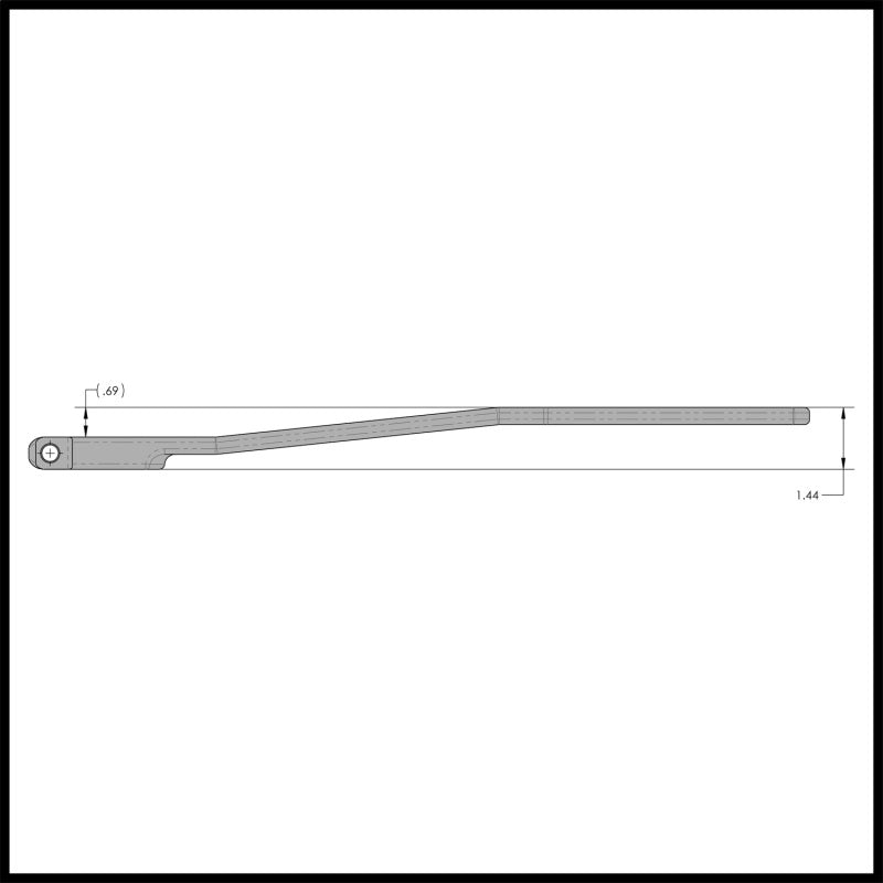 RockJock Antirock Forged Chromoly Sway Bar Arms (18in Long x 25 Spline .69in Offset)